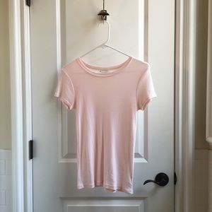 Michael Stars Shine Light Pink Tee